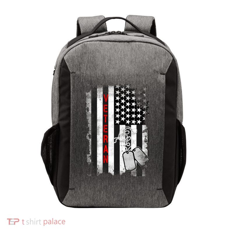 Veteran American Flag Vector Backpack