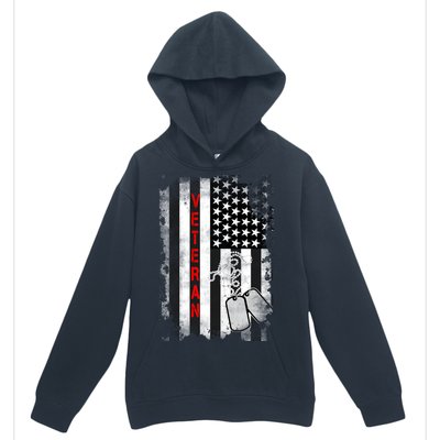 Veteran American Flag Urban Pullover Hoodie