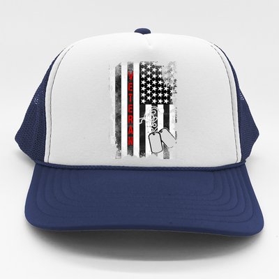 Veteran American Flag Trucker Hat