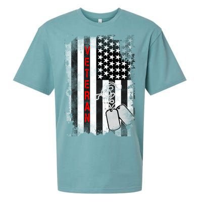 Veteran American Flag Sueded Cloud Jersey T-Shirt