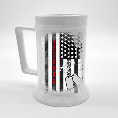 Veteran American Flag Beer Stein