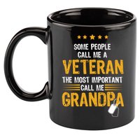 Veteran Grandpa 11oz C Handle Ceramic Mug