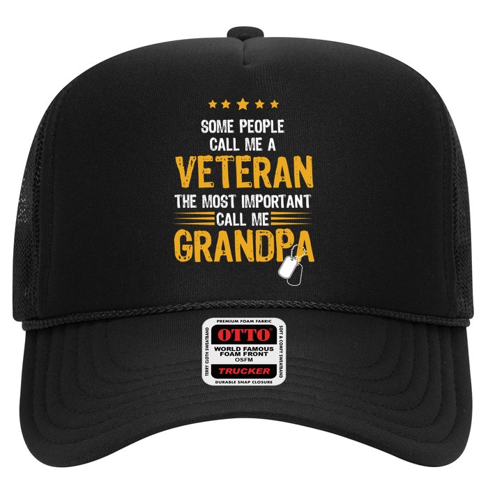 Veteran Grandpa Trucker Hat