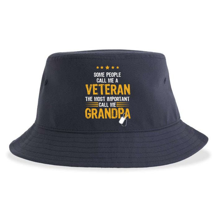 Veteran Grandpa Sustainable Bucket Hat