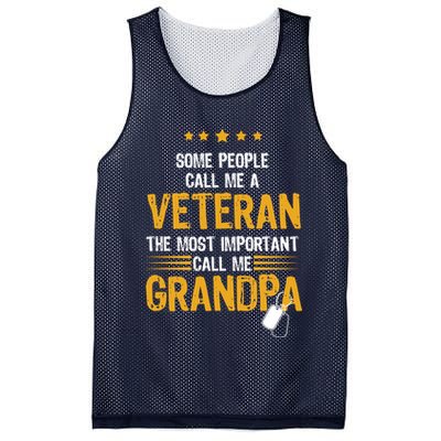 Veteran Grandpa Mesh Reversible Basketball Jersey Tank