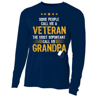 Veteran Grandpa Cooling Performance Long Sleeve Crew