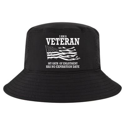 Veteran My Oath Of Enlistment Has No Expiration Date Cool Comfort Performance Bucket Hat