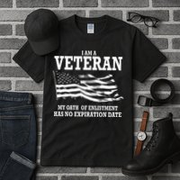 Veteran My Oath Of Enlistment Has No Expiration Date Tall T-Shirt
