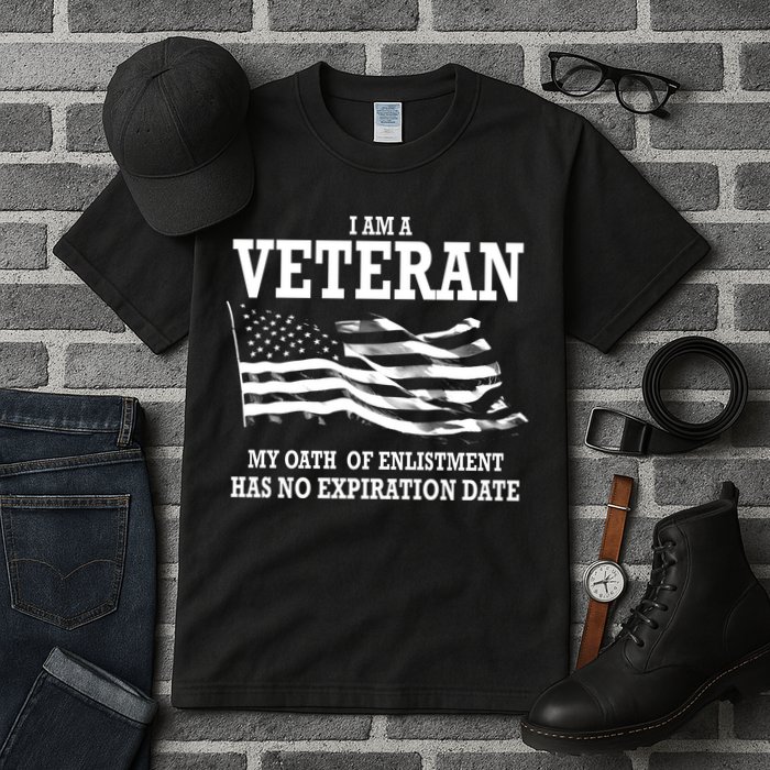Veteran My Oath Of Enlistment Has No Expiration Date Tall T-Shirt