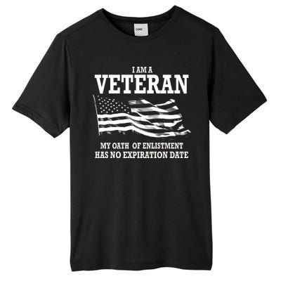 Veteran My Oath Of Enlistment Has No Expiration Date Tall Fusion ChromaSoft Performance T-Shirt