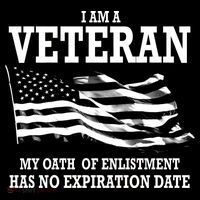 Veteran My Oath Of Enlistment Has No Expiration Date Drawstring Bag