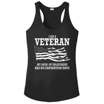 Veteran My Oath Of Enlistment Has No Expiration Date Ladies PosiCharge Competitor Racerback Tank