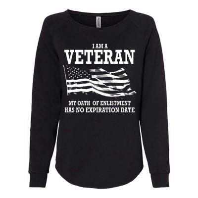 Veteran My Oath Of Enlistment Has No Expiration Date Womens California Wash Sweatshirt