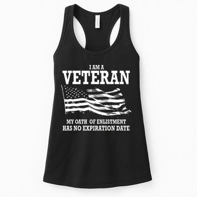 Veteran My Oath Of Enlistment Has No Expiration Date Womens Tank Top