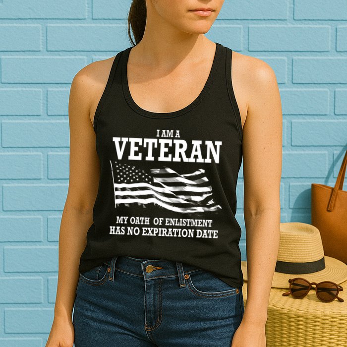 Veteran My Oath Of Enlistment Has No Expiration Date Womens Tank Top