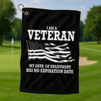Veteran My Oath Of Enlistment Has No Expiration Date Golf Towel