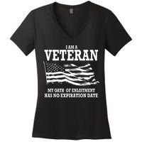 Veteran My Oath Of Enlistment Has No Expiration Date Women's V-Neck T-Shirt