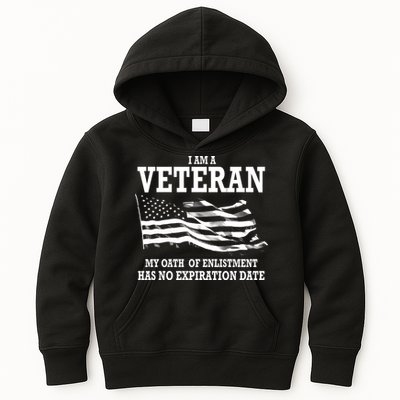 Veteran My Oath Of Enlistment Has No Expiration Date Kids Hoodie