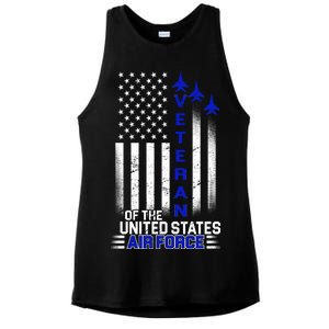 Veteran Of The United States Air Force Ladies PosiCharge Tri-Blend Wicking Tank