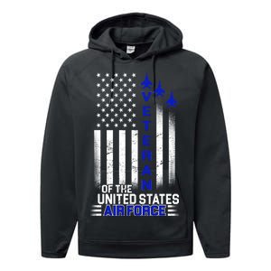 Veteran Of The United States Air Force Performance Fleece Hoodie