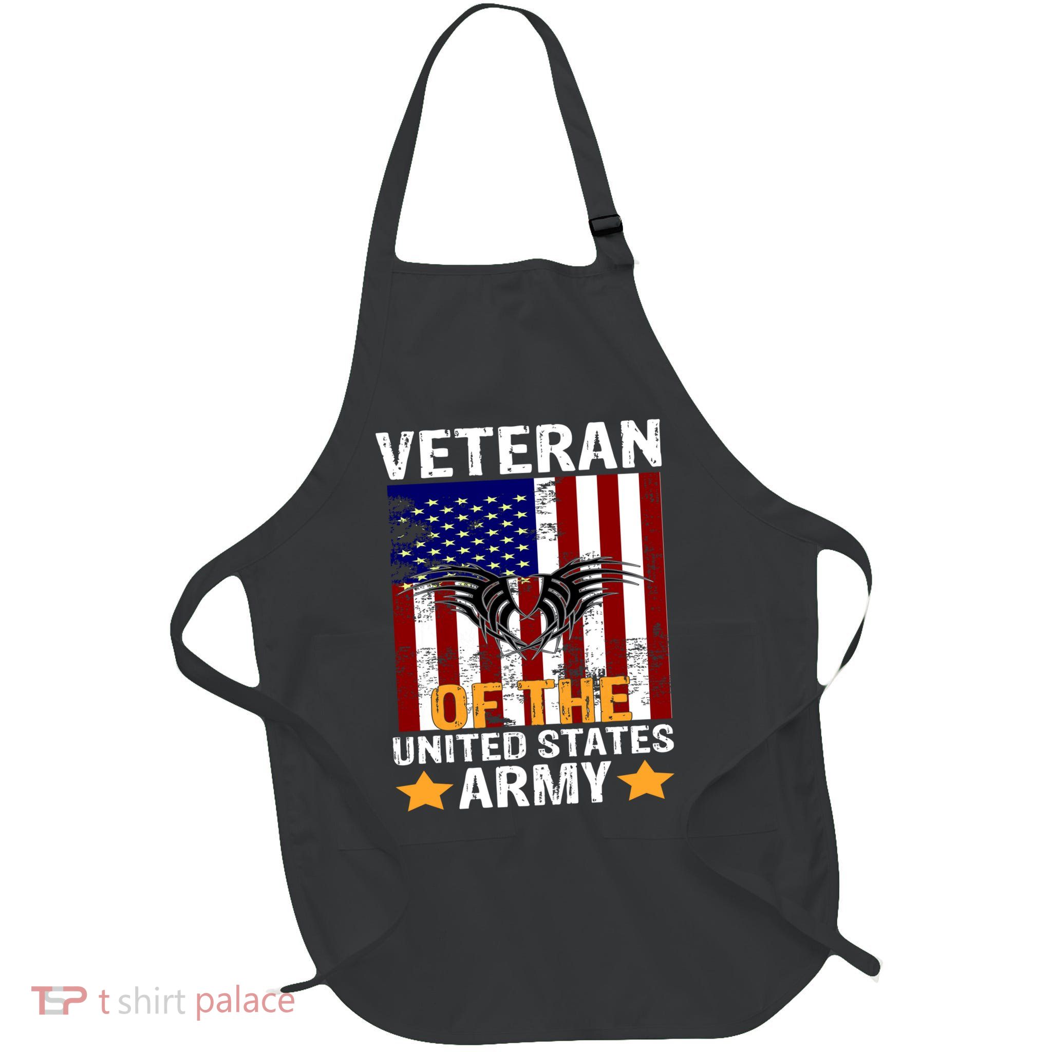 Veteran of the United States Army  Full-Length Apron With Pockets