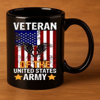 Veteran of the United States Army  11oz C Handle Ceramic Mug
