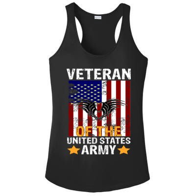 Veteran of the United States Army  Ladies PosiCharge Competitor Racerback Tank