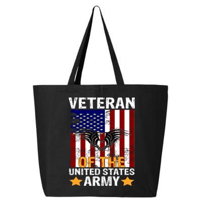 Veteran of the United States Army  25L Jumbo Tote