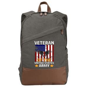 Veteran of the United States Army  Cotton Canvas Backpack