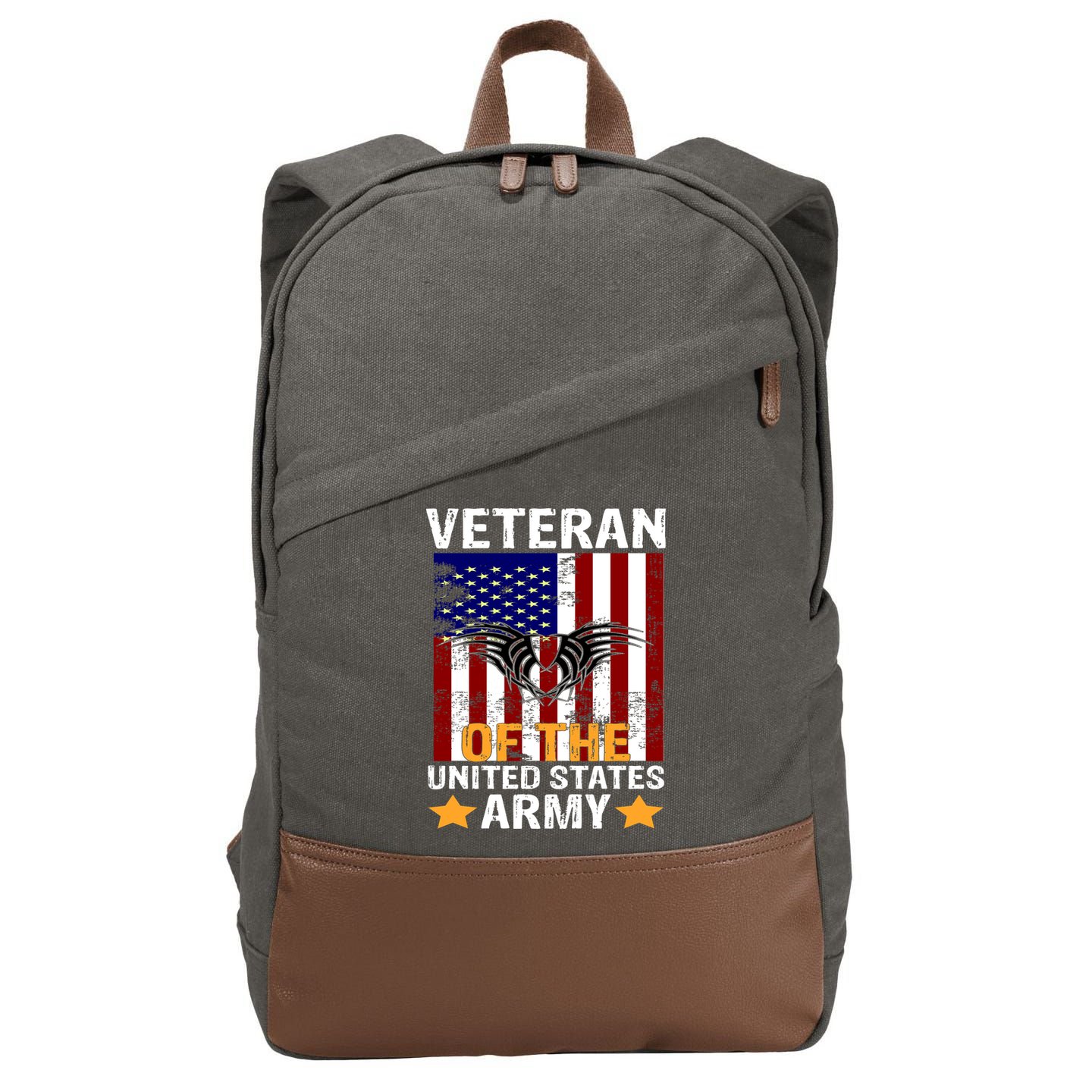 Veteran of the United States Army  Cotton Canvas Backpack