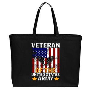 Veteran of the United States Army  Cotton Canvas Jumbo Tote