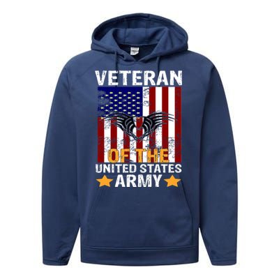 Veteran of the United States Army  Performance Fleece Hoodie