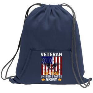 Veteran of the United States Army  Sweatshirt Cinch Pack Bag