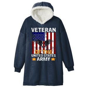 Veteran of the United States Army  Hooded Wearable Blanket