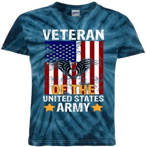 Veteran of the United States Army  Kids Tie-Dye T-Shirt