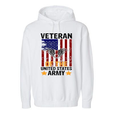 Veteran of the United States Army  Garment-Dyed Fleece Hoodie