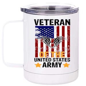 Veteran of the United States Army  12 oz Stainless Steel Tumbler Cup