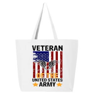 Veteran of the United States Army  25L Jumbo Tote