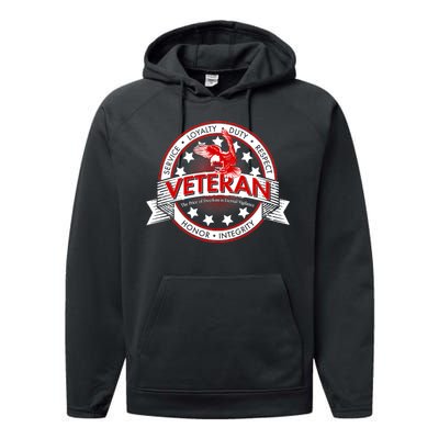 Veteran Price Of Freedom Emblem Performance Fleece Hoodie