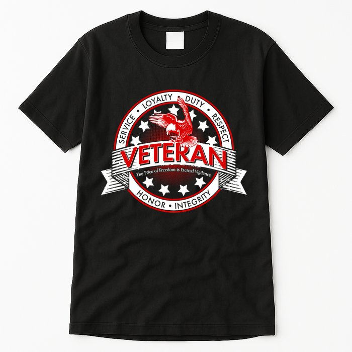 Veteran Price Of Freedom Emblem Tall T-Shirt