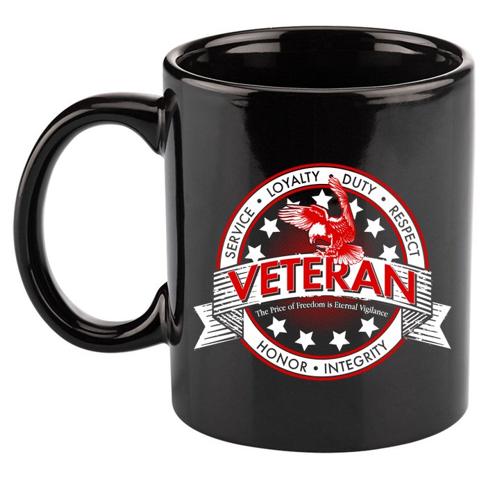 Veteran Price Of Freedom Emblem 11oz C Handle Ceramic Mug