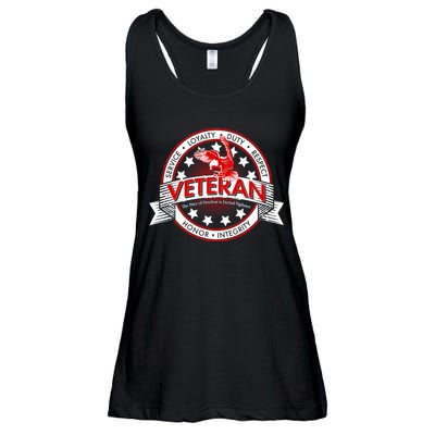 Veteran Price Of Freedom Emblem Ladies Essential Flowy Tank