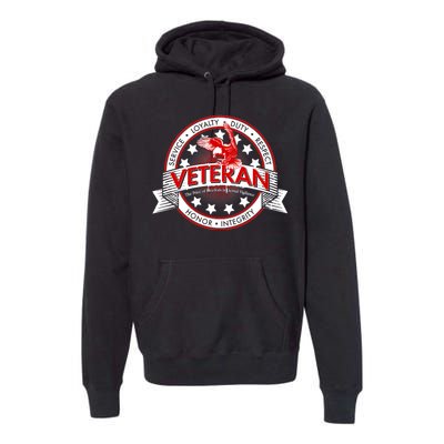 Veteran Price Of Freedom Emblem Premium Hoodie