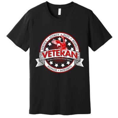 Veteran Price Of Freedom Emblem Premium T-Shirt