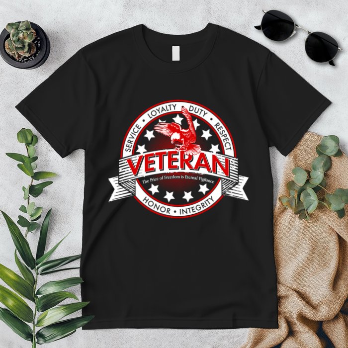 Veteran Price Of Freedom Emblem Premium T-Shirt