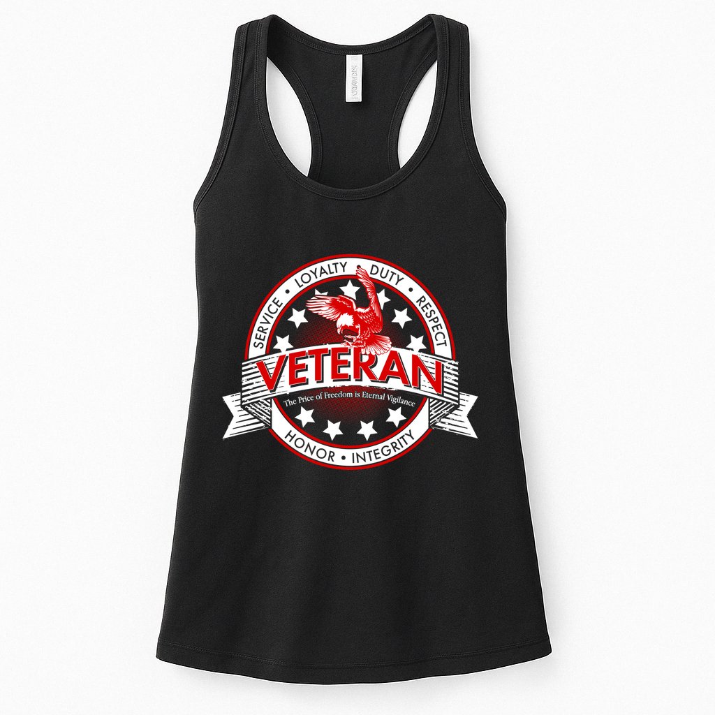 Veteran Price Of Freedom Emblem Womens Tank Top