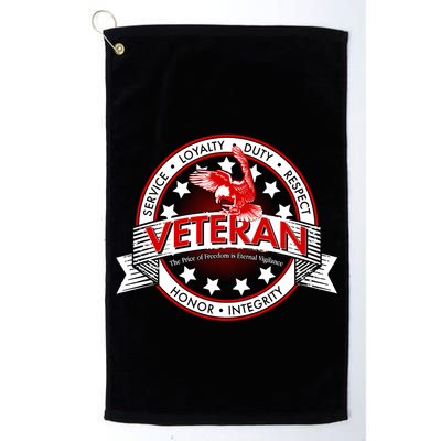 Veteran Price Of Freedom Emblem Golf Towel