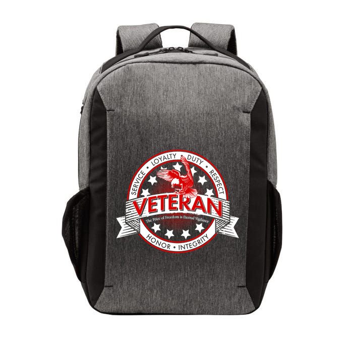 Veteran Price Of Freedom Emblem Vector Backpack