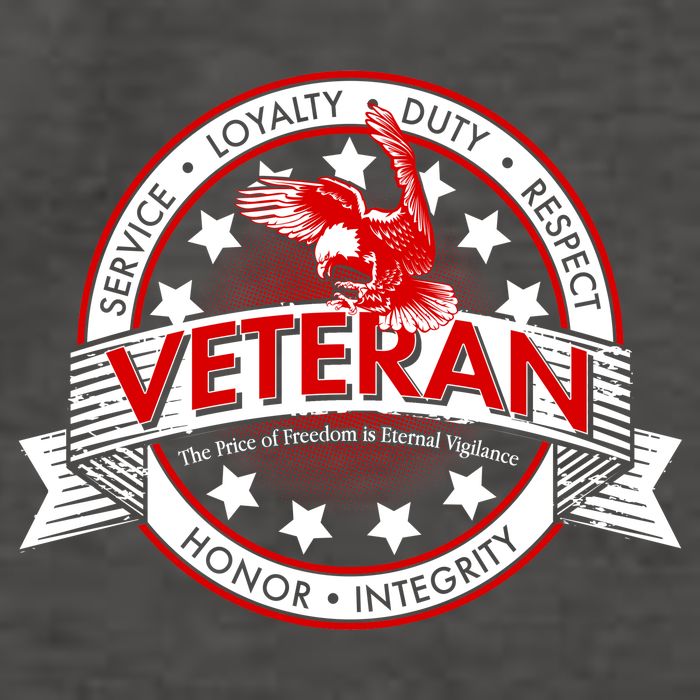 Veteran Price Of Freedom Emblem Vector Backpack