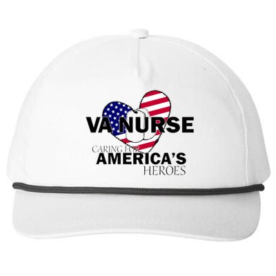 Veteran VA Nurse Caring For America's Heroes Snapback Five-Panel Rope Hat